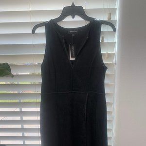 Sugar Lips Black Dress~ White Stitching